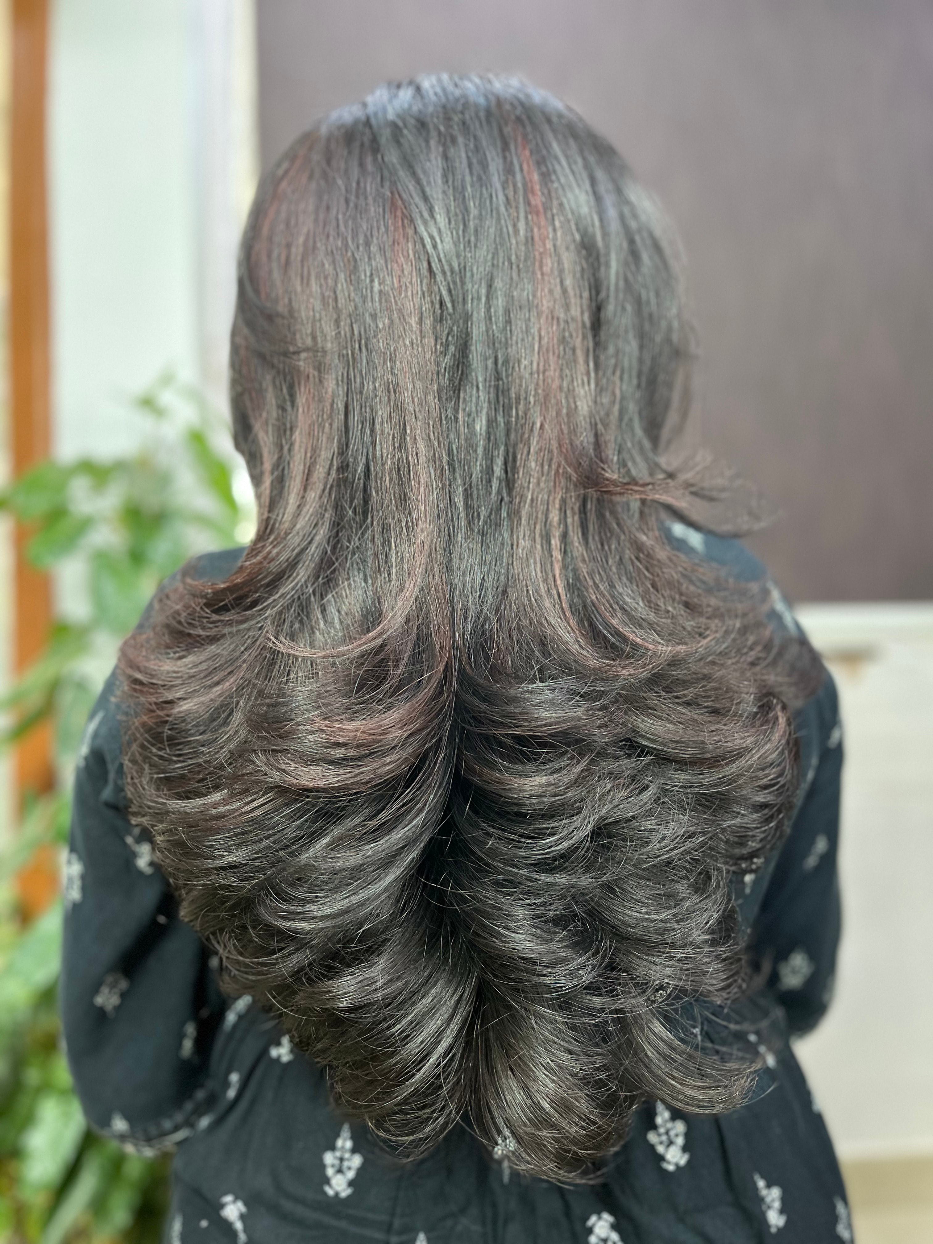 Best Hair Styling at Marvel Top Salon Thoraipakkam – Long Layer Cut & Highlights
